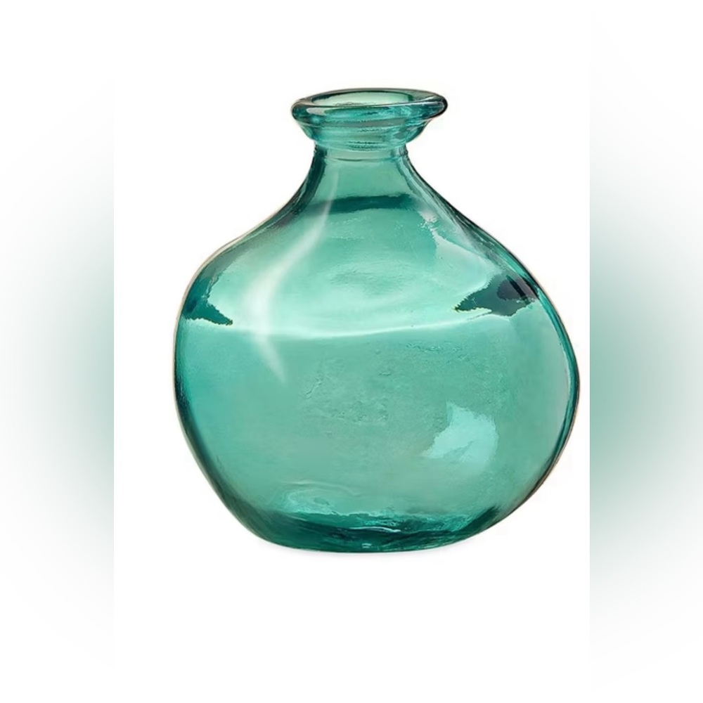 Green Glass Vase